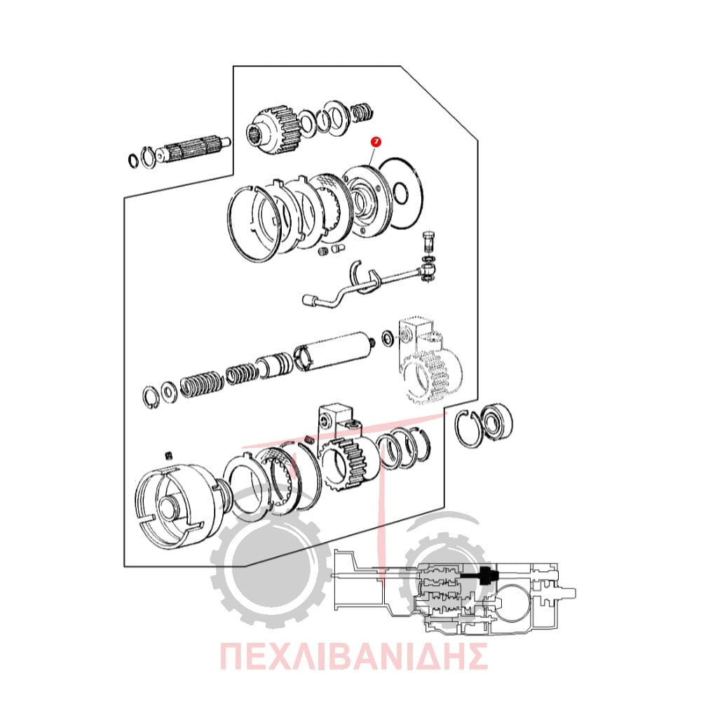 Έμβολο καμπάνας PTO Massey Ferguson 3300-3400