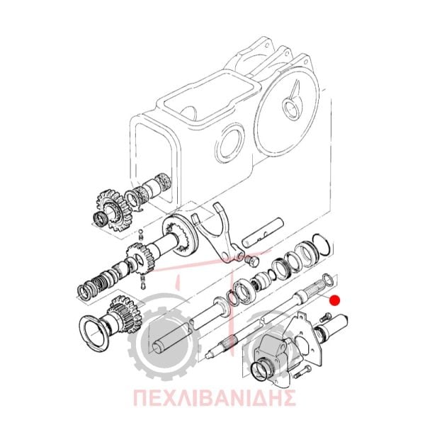 Εξωτερικός άξονας PTO Massey Ferguson 396-398-399