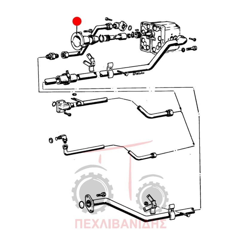 Πλάκα αντλίας υδραυλικού Massey Ferguson 1014-1024