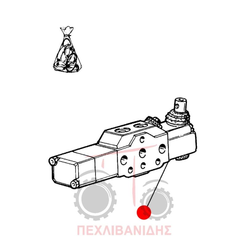 Φέτα χειριστηρίου σβάρνας Massey Ferguson 354-374-384-3235