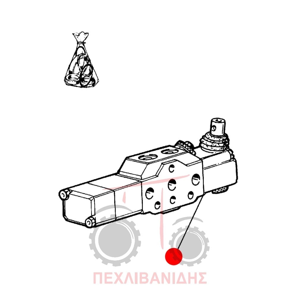 Φέτα χειριστηρίου σβάρνας Massey Ferguson 354-374-384-3235