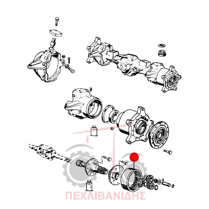 Μπροστά στεφάνι μειωτήρα Landini 5830-5500-Frutteti