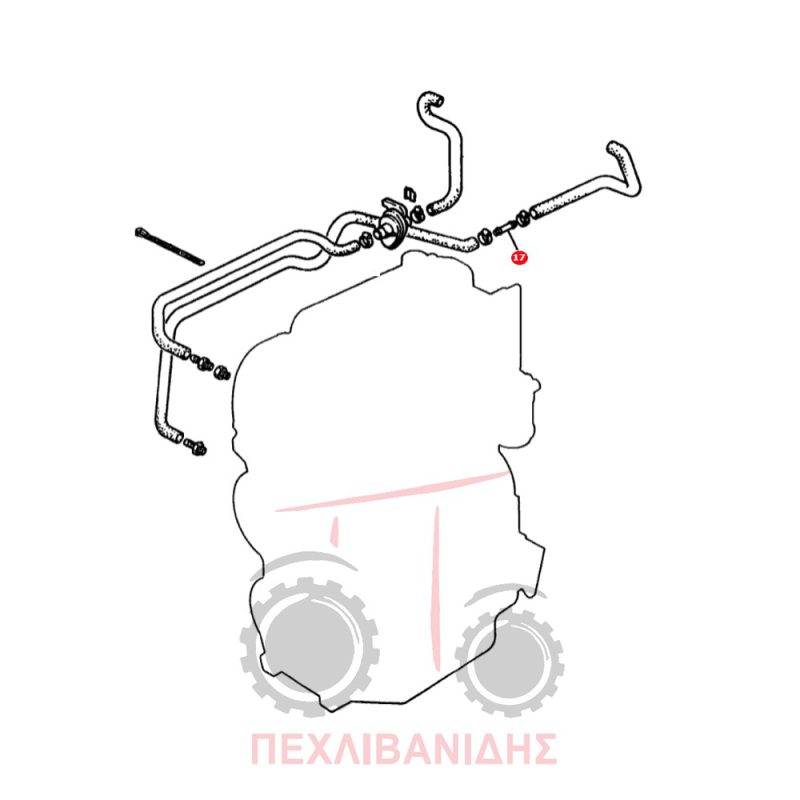 Αντάπτορας Massey Ferguson 362-375-390-398-399-4200 Αντάπτορας Massey Ferguson 362-375-390-398-399-4200