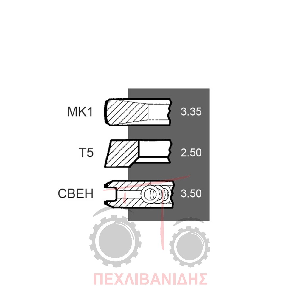 Ελατήρια κινητήρα Perkins 1104T