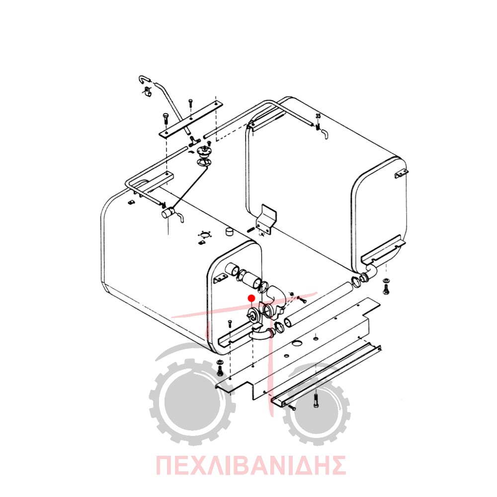 Καπάκι ρεζερβουάρ Massey Ferguson 1100.