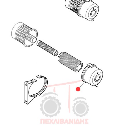 Πλαστικό καπάκι φίλτρο αέρος 6270-6290-8210-8220 Πλαστικό καπάκι φίλτρο αέρος 6270-6290-8210-8220