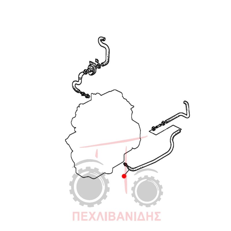Κολάρο καλοριφέρ Massey Ferguson 365-375-390-398-399 Κολάρο καλοριφέρ Massey Ferguson 365-375-390-398-399