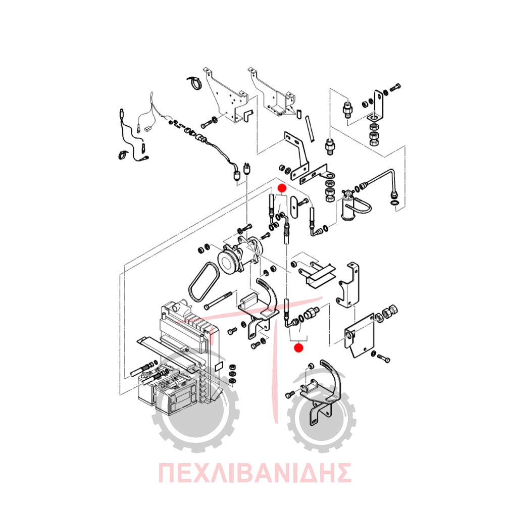 Σωλήνα aircondition Massey Ferguson 4200