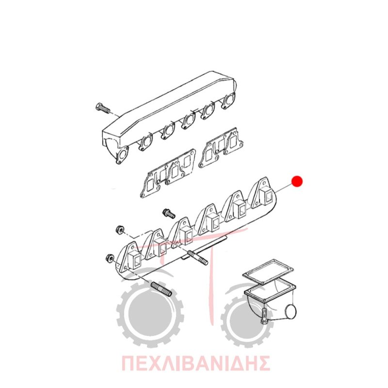 Πολλαπλής εξαγωγής τούρμπο Massey Ferguson 4200-6200-8200