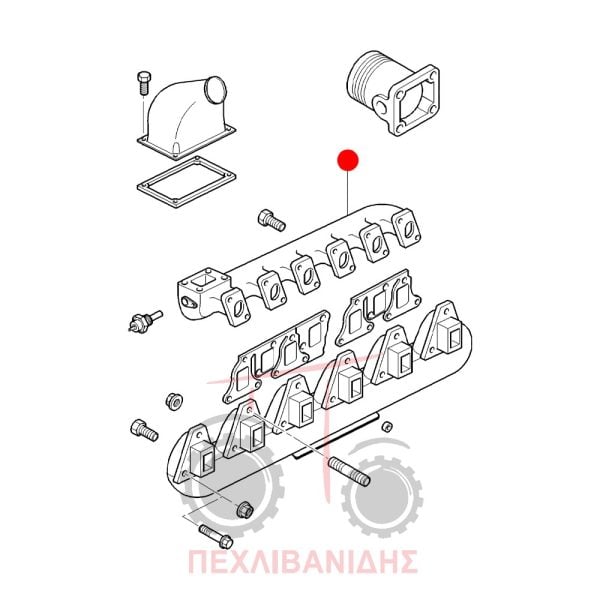Πολλάπλή εισαγωγή τούρμπο Massey Ferguson 4260-4360-6170-6280-8210