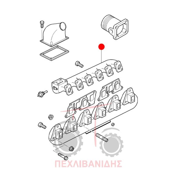 Πολλάπλή εισαγωγή τούρμπο Massey Ferguson 4260-4360-6170-6280-8210