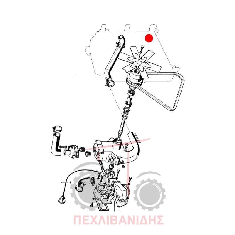 Μεταλλική φτερωτή Massey Ferguson 1104