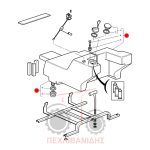 Ρεζερβουάρ πετρελαίου 270 L Massey Ferguson 8140-8150-8160 Ρεζερβουάρ πετρελαίου 270 L Massey Ferguson 8140-8150-8160
