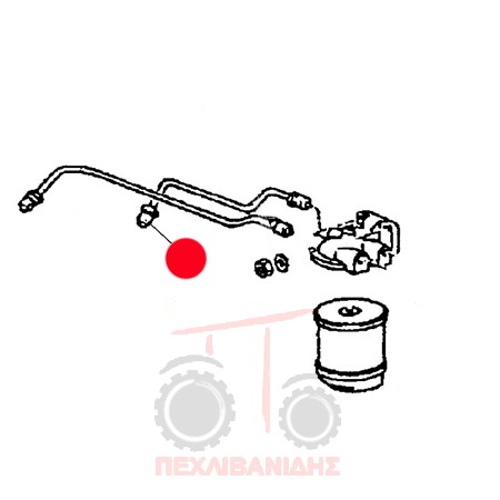 Σωλήνας πετρελαίου φίλτρου - αντλίας 265S-275-285S