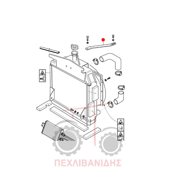 Λάμα στήριξης Ψυγείου νερού Massey Ferguson 410-420-430
