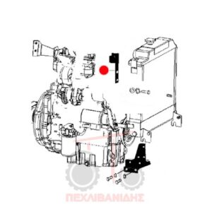Mπράτσο στήριξης σωλήνας Massey Ferguson 410-420-430