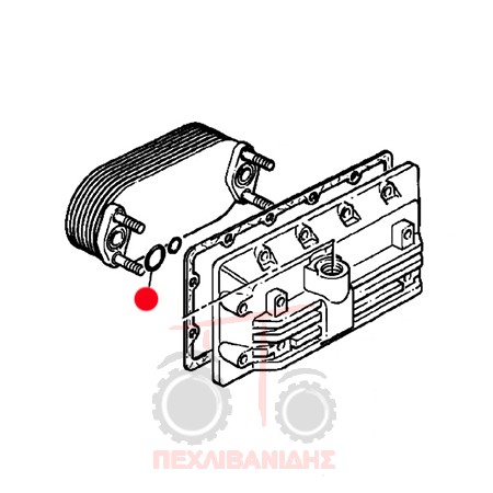O-ring ψυγείου λαδιού κινητήρα 3125-3655 O-ring ψυγείου λαδιού κινητήρα 3125-3655