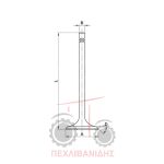 Βαλβίδα μηχανής IN Massey Ferguson 3600-4400-6400-7100-8100-8400