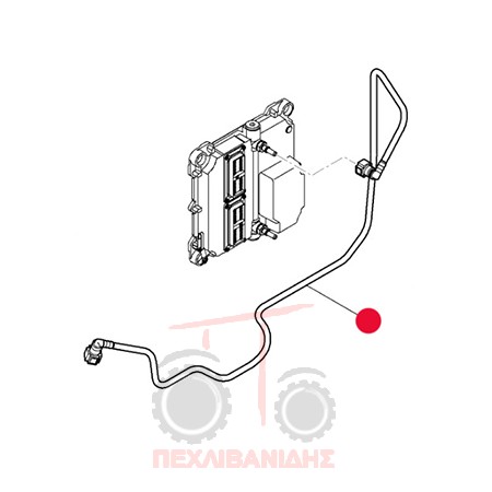 Σωλήνας πετρελαίου Ψύξης πλακέτας MF 6400-7400 Σωλήνας πετρελαίου Ψύξης πλακέτας MF 6400-7400