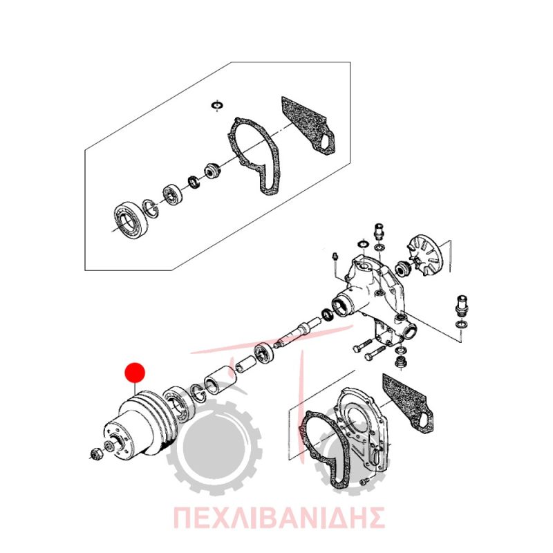Τροχαλία υδραντλίας Massey Ferguson 3670-3690-8140-8150-8160