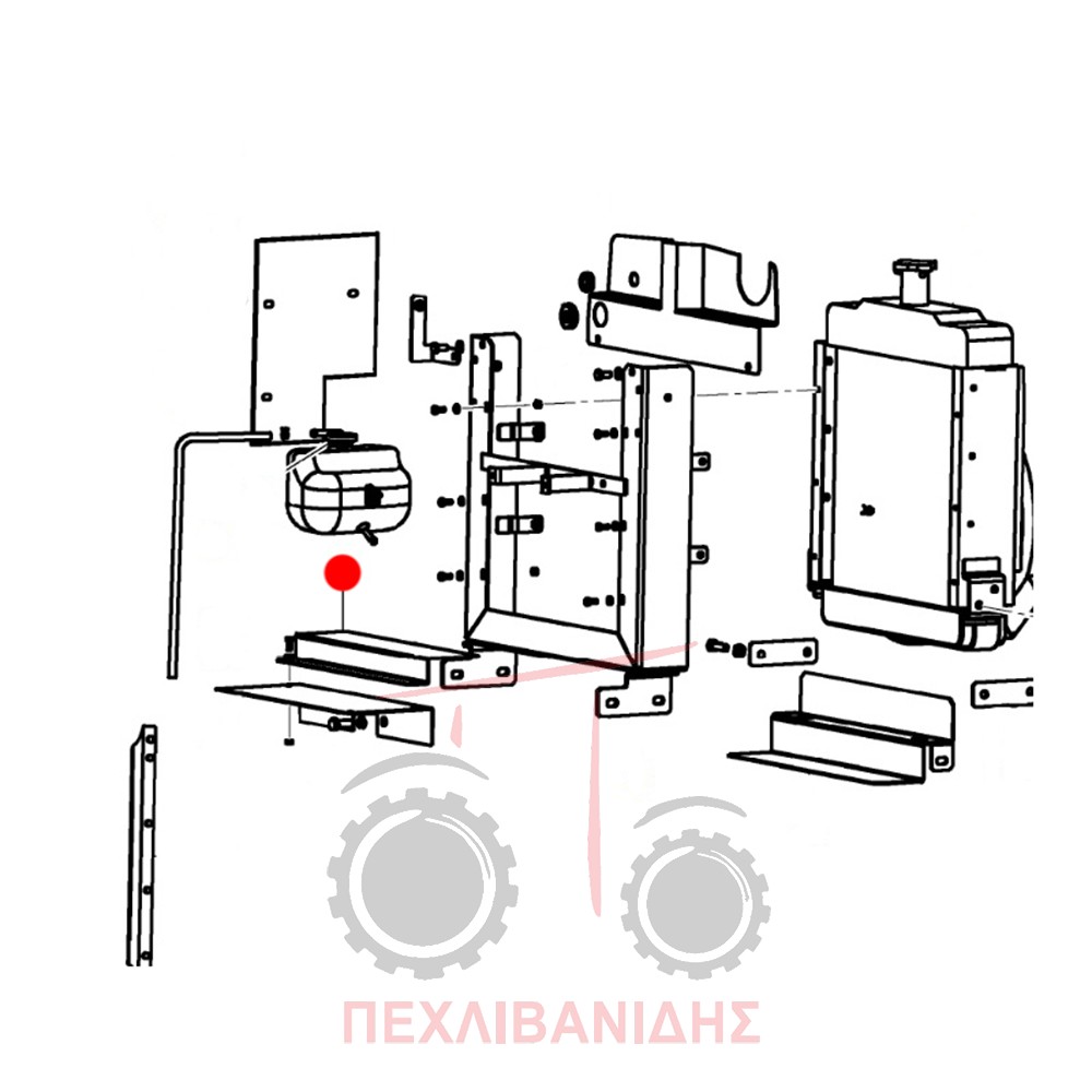 Βάση λαμαρίνα εμπρός ψυγείου 240S