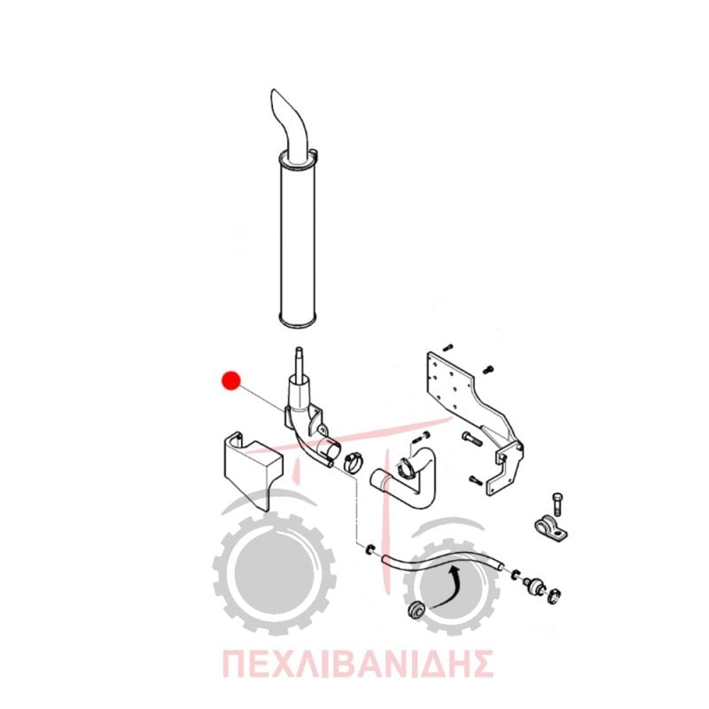 Γωνικός σελασιέ Massey Ferguson 6445-6455