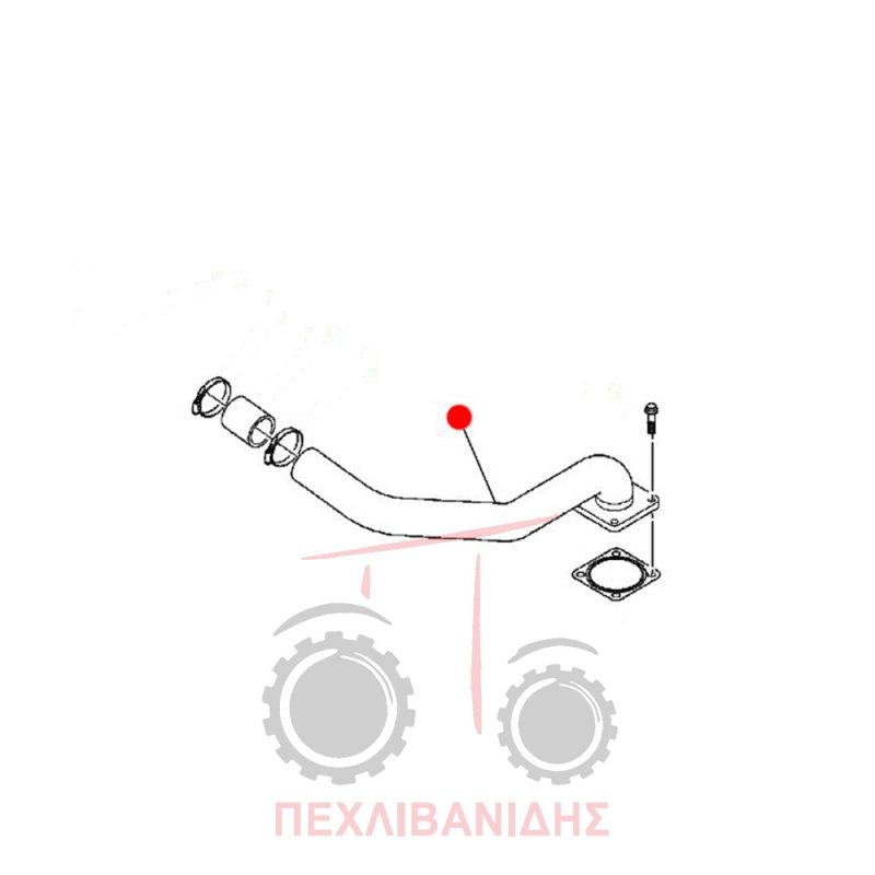 Μεταλλικός σωλήνας εισαγωγής MF 5445-5455-6455 Μεταλλικός σωλήνας εισαγωγής MF 5445-5455-6455