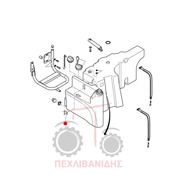 Λάμα ασφάλειας ρεζερβουάρ MF 5400-6445-6455