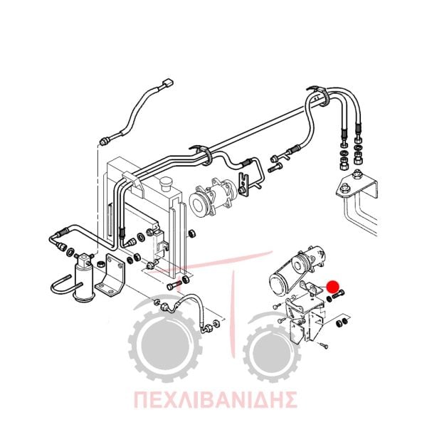 Βάση κομπρέσορα aircondition Massey Ferguson 3100-3600-6100-8100