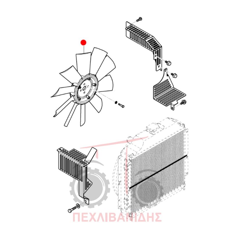 Φτερωτή Massey Ferguson 3615-3625-3635-3645