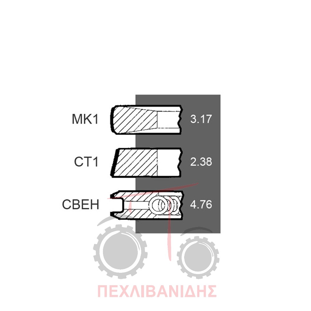 Ελατήρια κινητήρα Massey Ferguson 398-2680