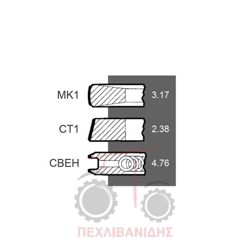 Ελατήρια κινητήρα Massey Ferguson 398-2680 Ελατήρια κινητήρα Massey Ferguson 398-2680