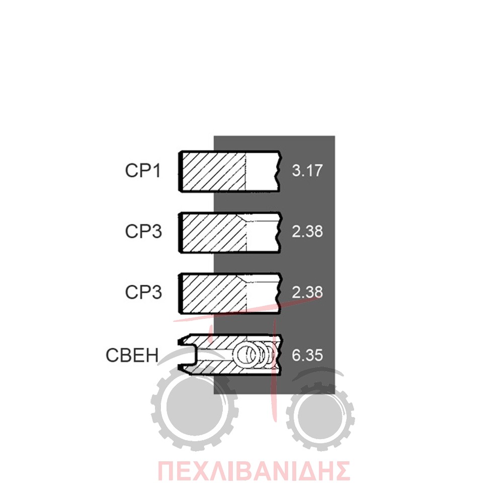 Ελατήριο κινητήρα Perkins-6.354.4