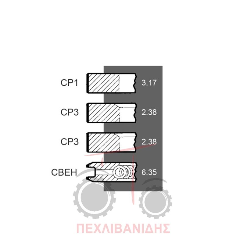 Ελατήριο κινητήρα Perkins-6.354.4