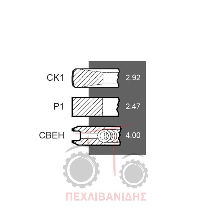 Ελατήρια κινητήρα Perkins 1004-1006Τ