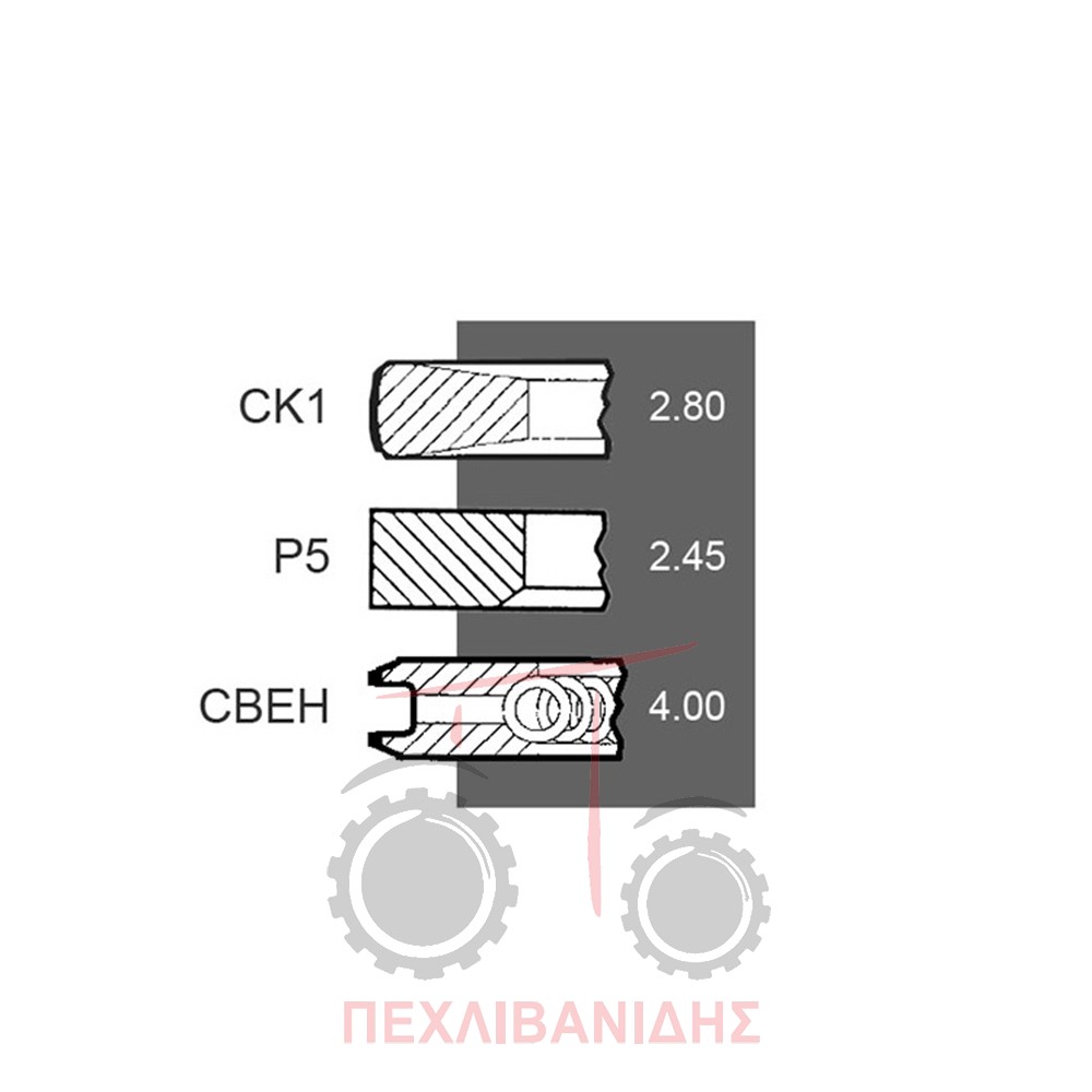Ελατήρια κινητήρα Massey Ferguson 3690-8160-8260