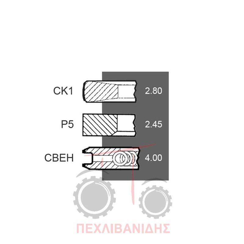 Ελατήρια κινητήρα Massey Ferguson 3690-8160-8260