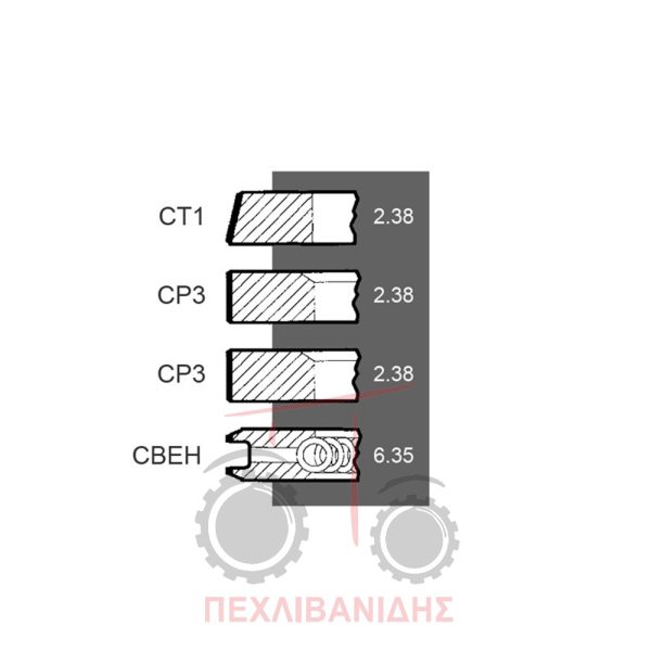Ελατήρια κινητήρα Massey Ferguson 178-188-290-590-690