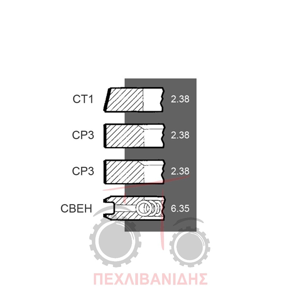 Ελατήρια κινητήρα Massey Ferguson 178-188-290-590-690