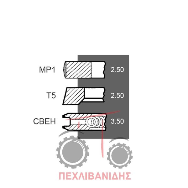 Ελατήριο κινητήρα Perkins 1104