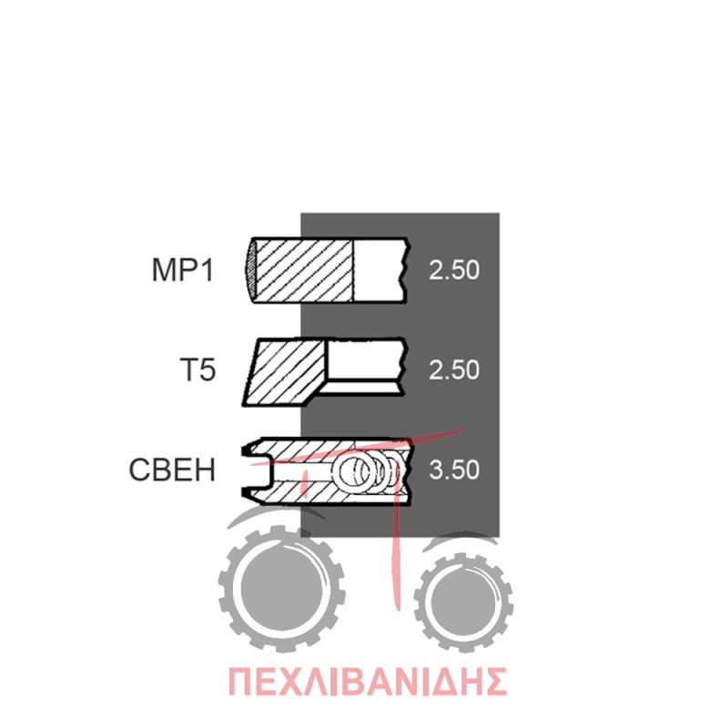 Ελατήριο κινητήρα Perkins 1104