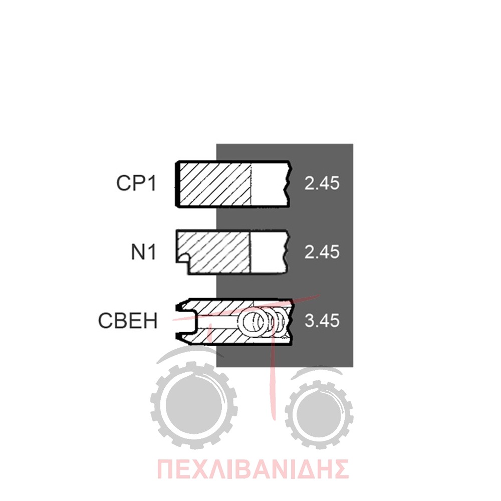 Ελατήρια κινητήρα Perkins 1004.40-1004.42