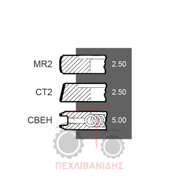Ελατήρια κινητήρα Perkins 248-6372.4