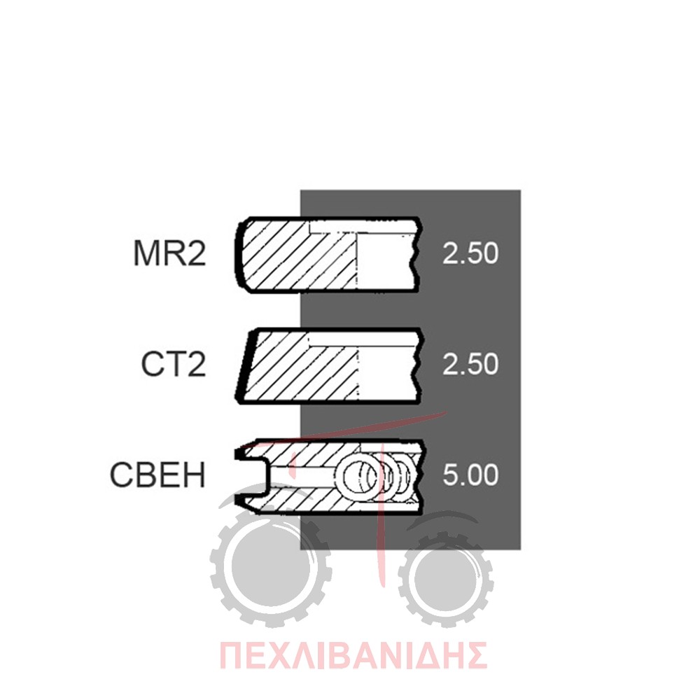 Ελατήρια κινητήρα Perkins 248-6372.4