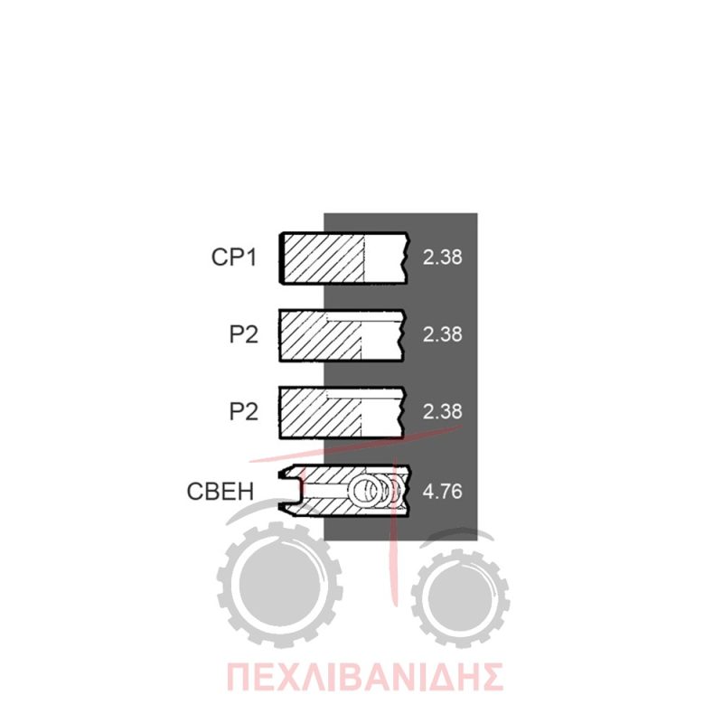 Ελατήρια κινητήρα Perkins 152-192-203