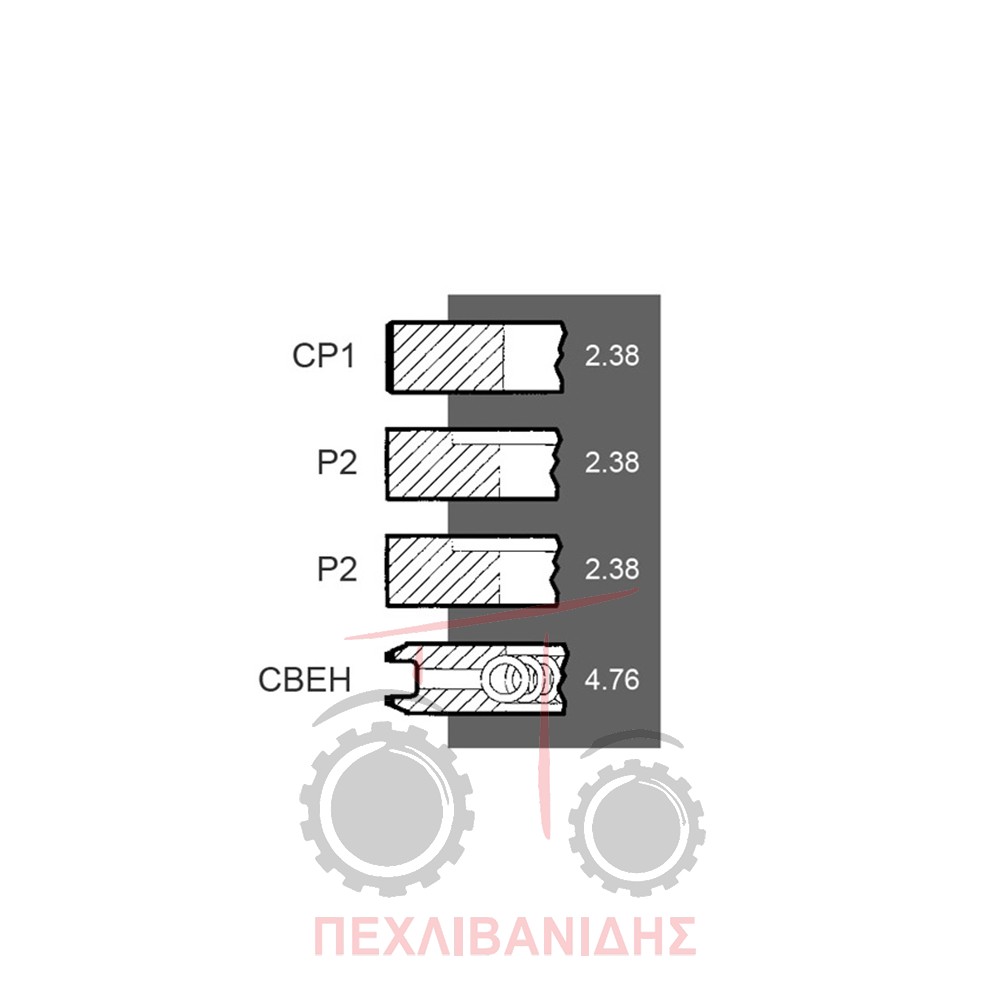 Ελατήρια κινητήρα Perkins 152-192-203