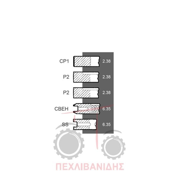 Ελατήρια κινητήρα Perkins 212-236-6354.4