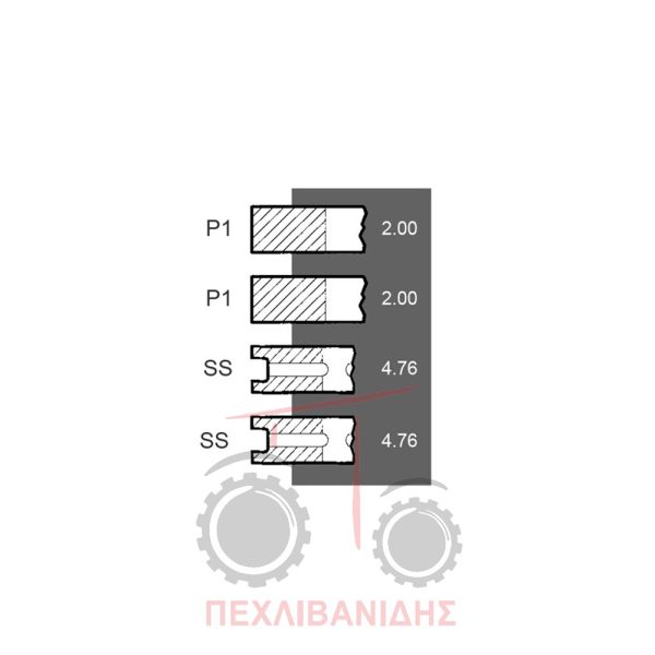 Ελατήρια κινητήρα Massey Ferguson 35-35X-135