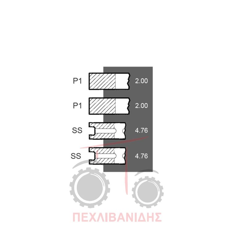 Ελατήρια κινητήρα Massey Ferguson 35-35X-135