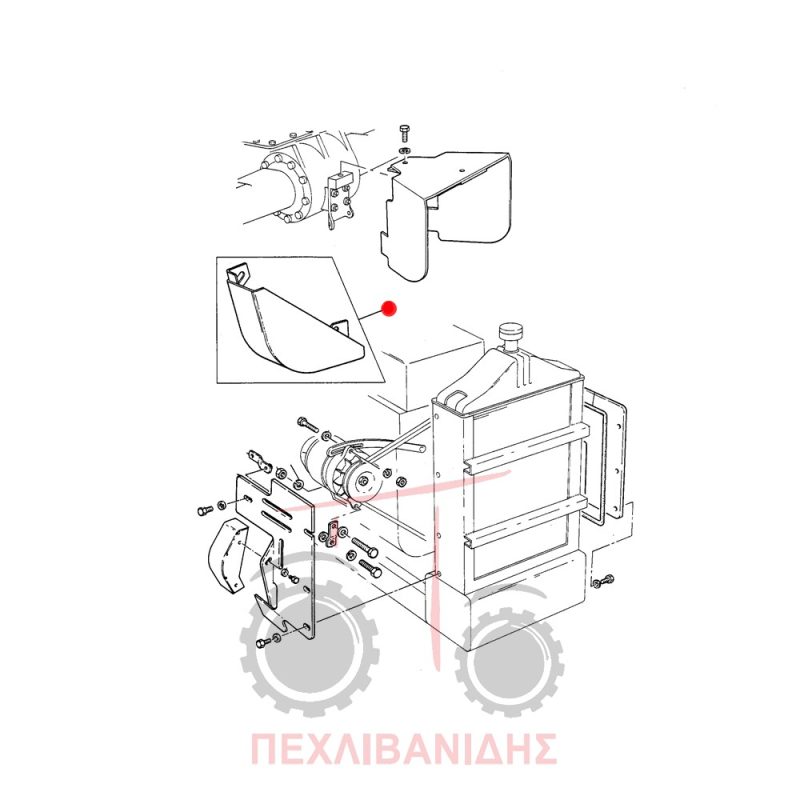 Κάλυμμα δυναμού Massey Ferguson 265-275-290 Κάλυμμα δυναμού Massey Ferguson 265-275-290